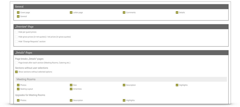 Set up length of documents individually